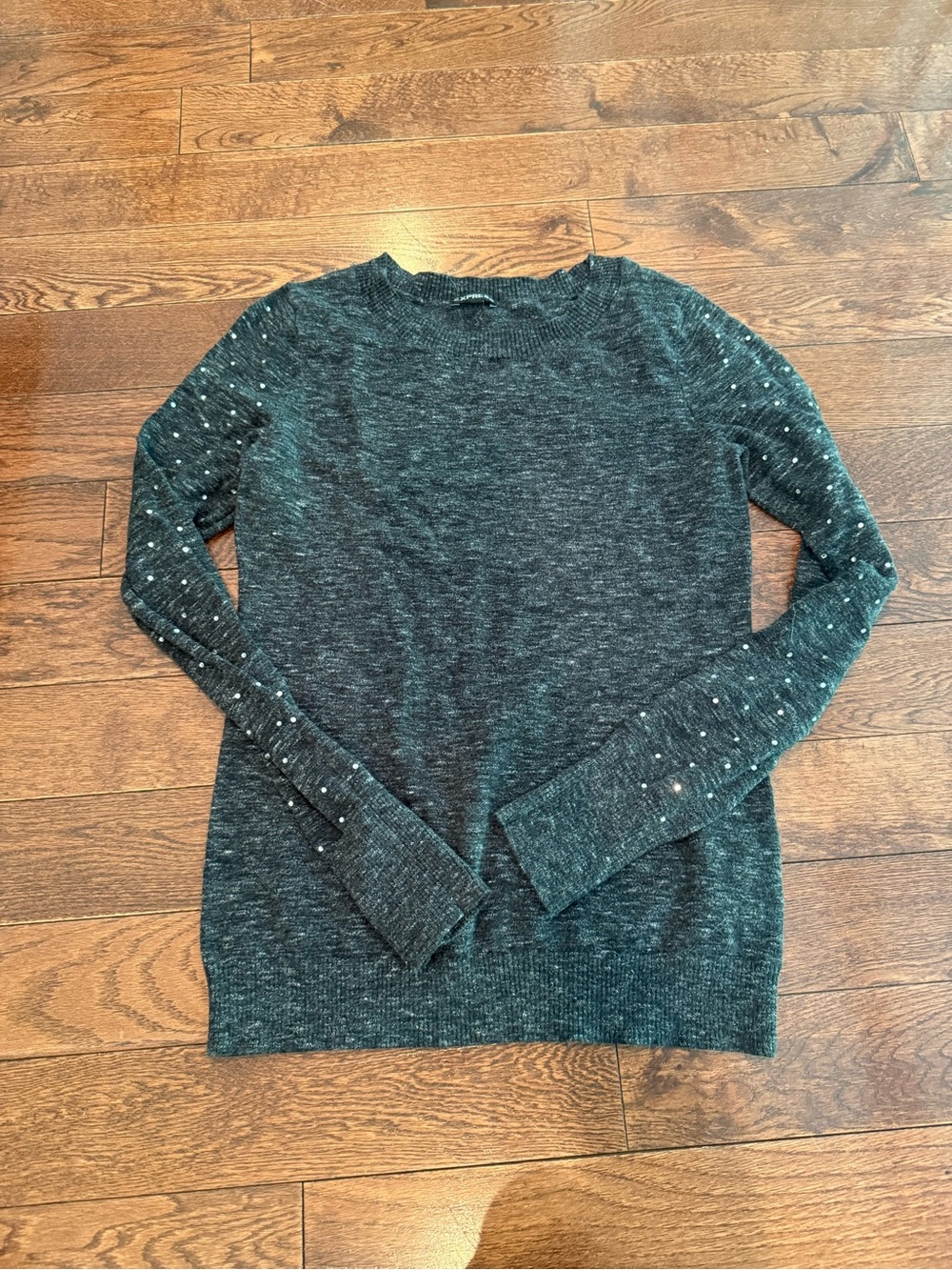 Express Charcoal Heather Crewneck Sweater